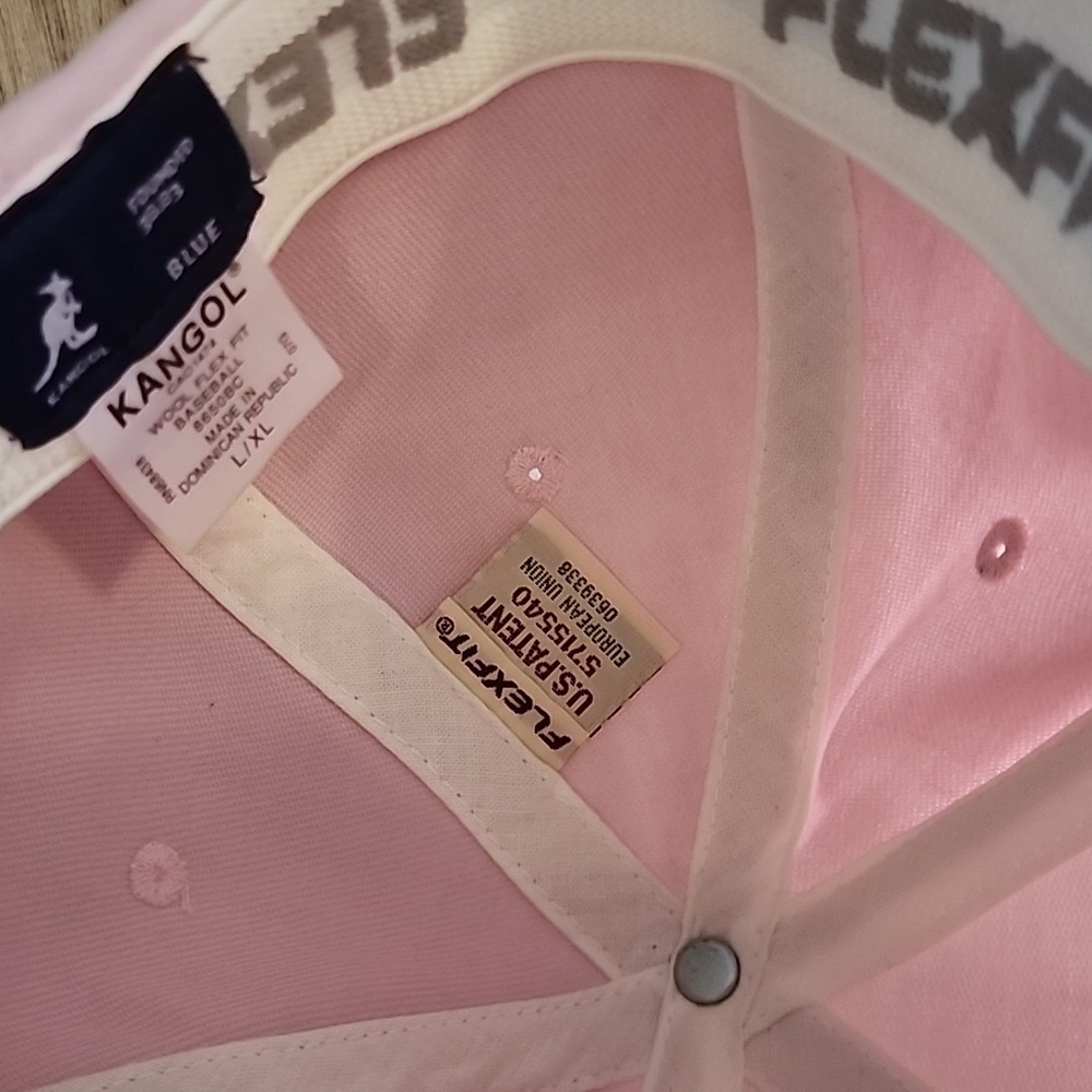 Kangol Flexfit Unisex Soft Pink Baseball Hat Cap Size Large Extra Large - Picture 8 of 10